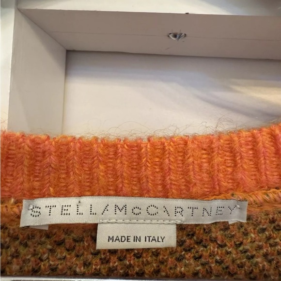 STELLA MCCARTNEY NEON ORANGE PINK LEOPARD SET SIZE 44 RETAIL $1900 MOHAIR  RARE - Picture 5 of 12